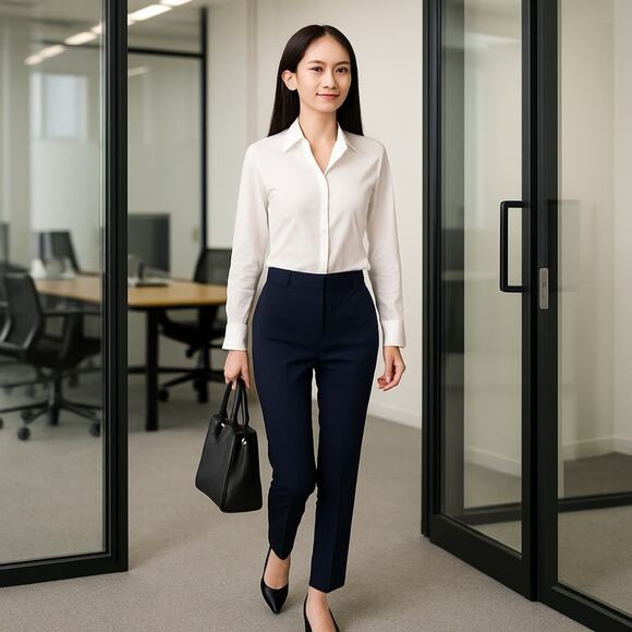 Chico's Pants Women's Size 00R (2) Brigitte Ink Blue Slim Ankle Pull-On NWT - Picture 1 of 9